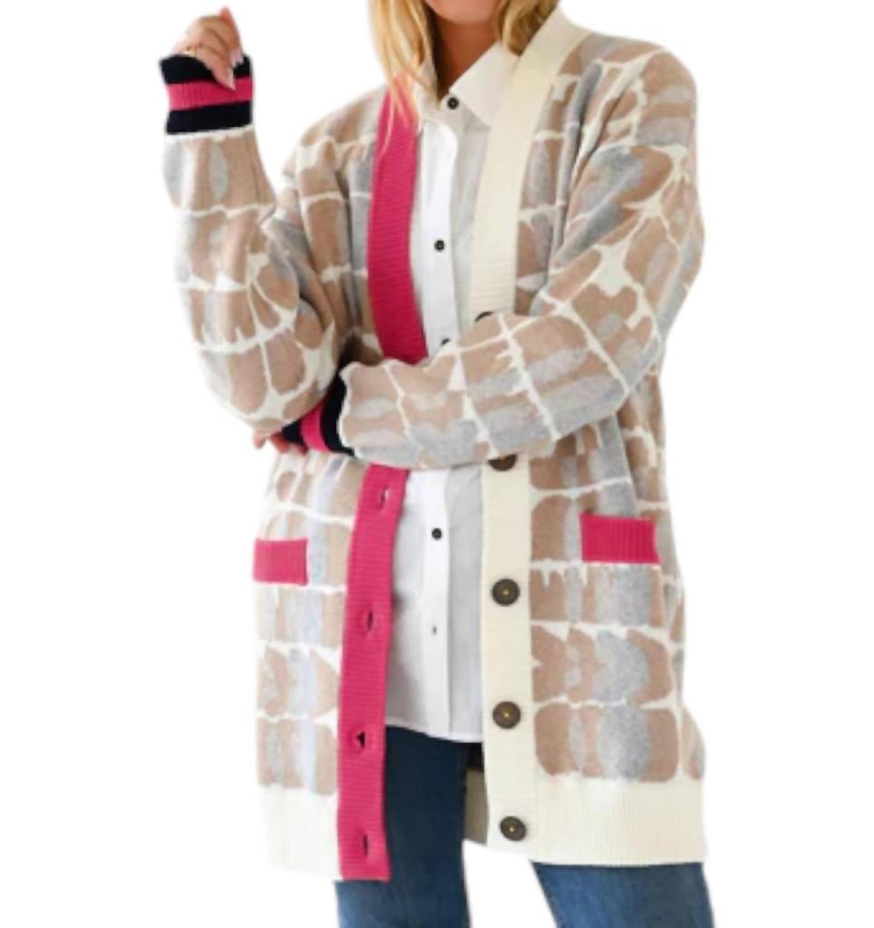 KERRI ROSENTHAL Jayney Cardigan In Multi