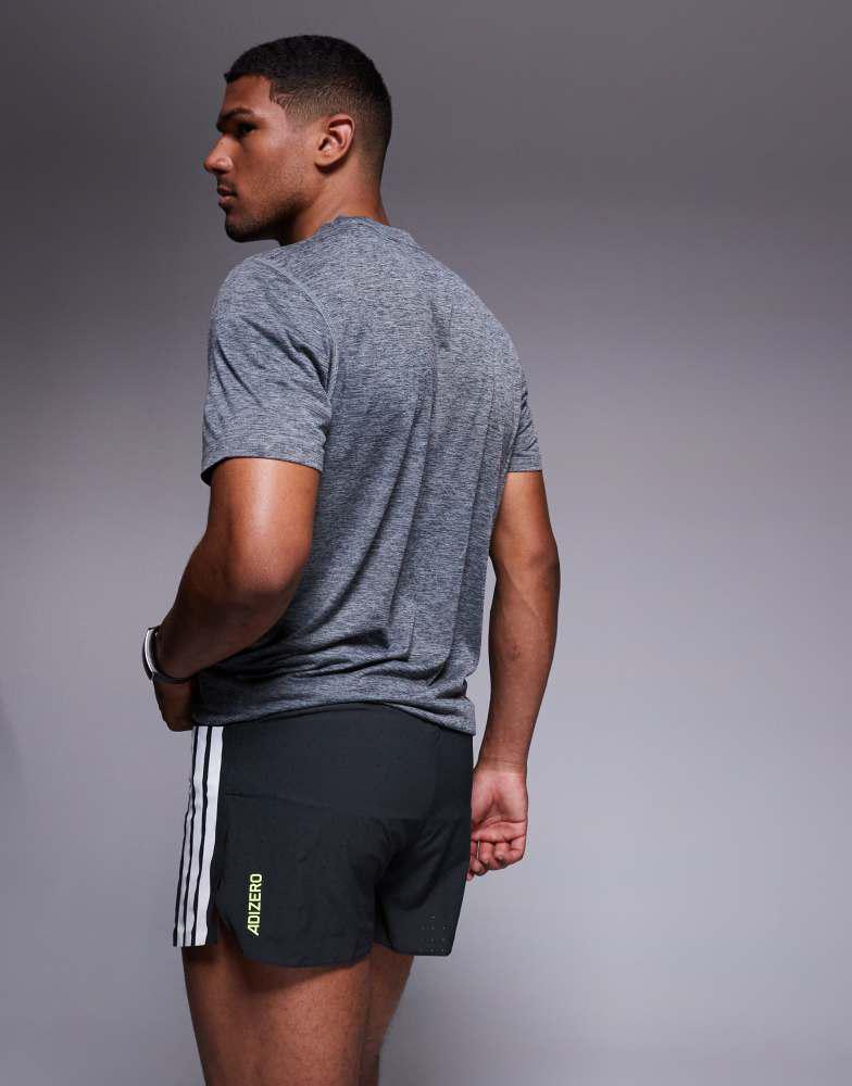 adidas Running Adizero split shorts in black – On Sale Now with Up