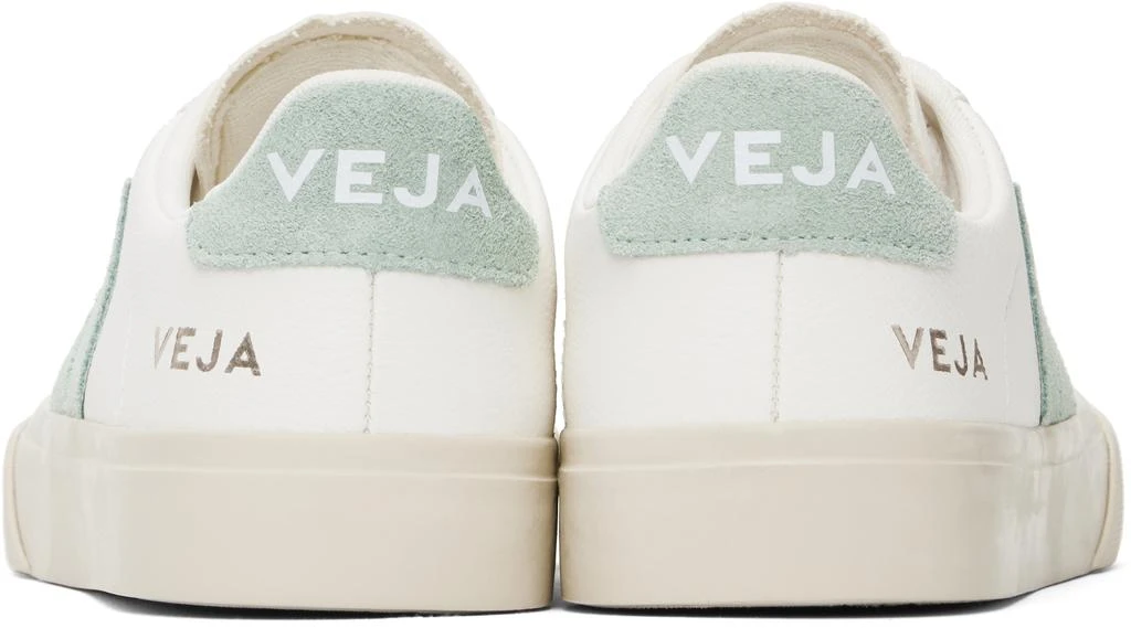 Veja White & Green Campo Leather Sneakers 2