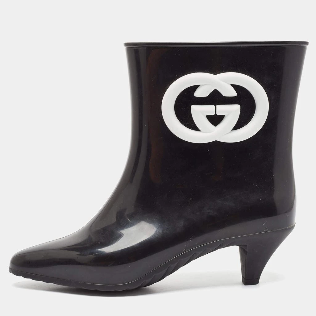 Gucci Gucci Black Rubber Ankle Length Boots Size 38 1
