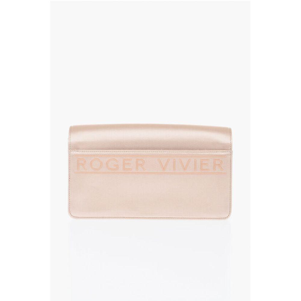 Roger Vivier Satin Crossbody Bag With Jewel Women's Detail