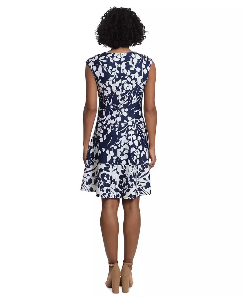 London Times Women's Floral-Print Fit & Flare Dress 2