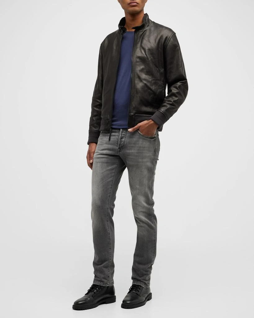 Vince Men's Harrington Leather Bomber Jacket 2