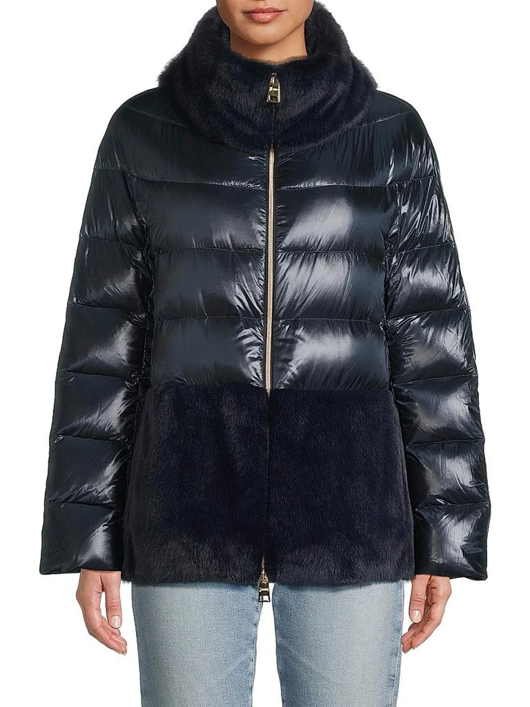 Herno Faux-Fur Down Puffer Jacket 3