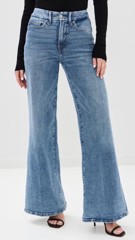 Good American Good Waist Palazzo Jeans