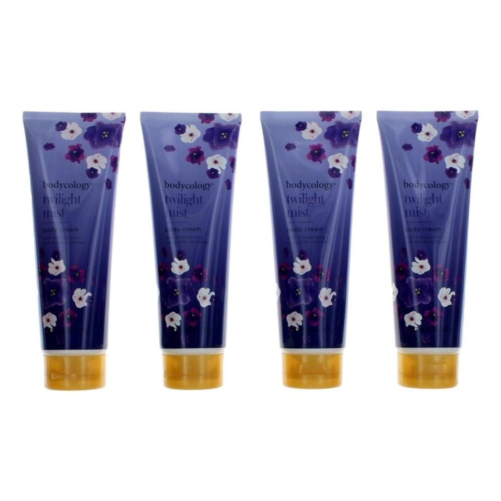 bodycology 8 oz wilight Mist Moisturizing Body Cream for Women - Pack of 4