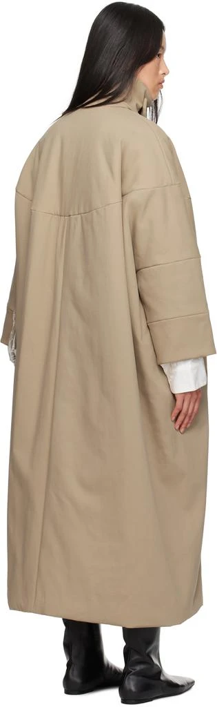 Dries Van Noten Beige Long Cocoon Coat 3