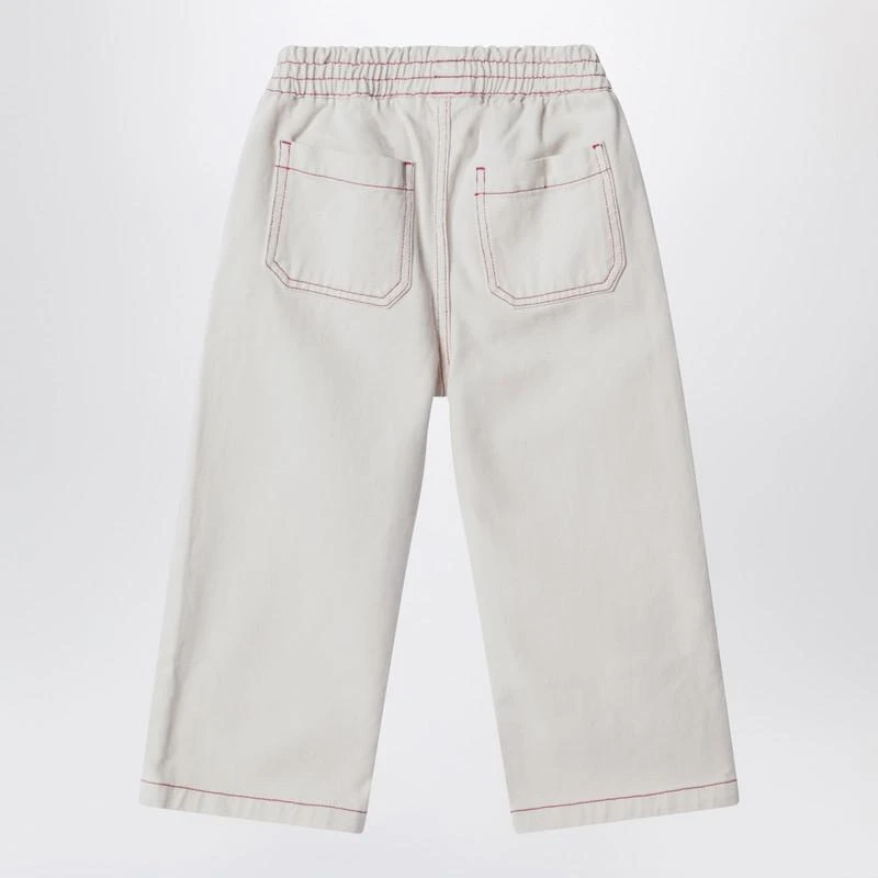 BOBO CHOSES Bobo Choses cream-colored trousers 2