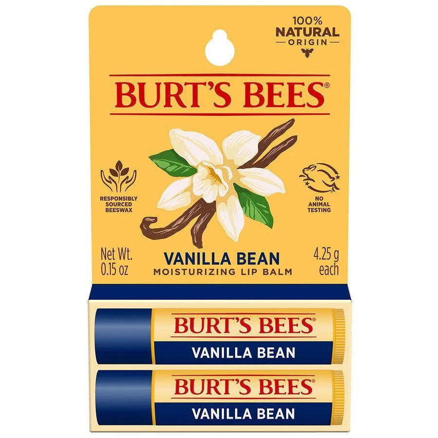 Burt
s Bees Vanilla Bean Moisturizing Lip Balms Pack Vanilla Bean 8
