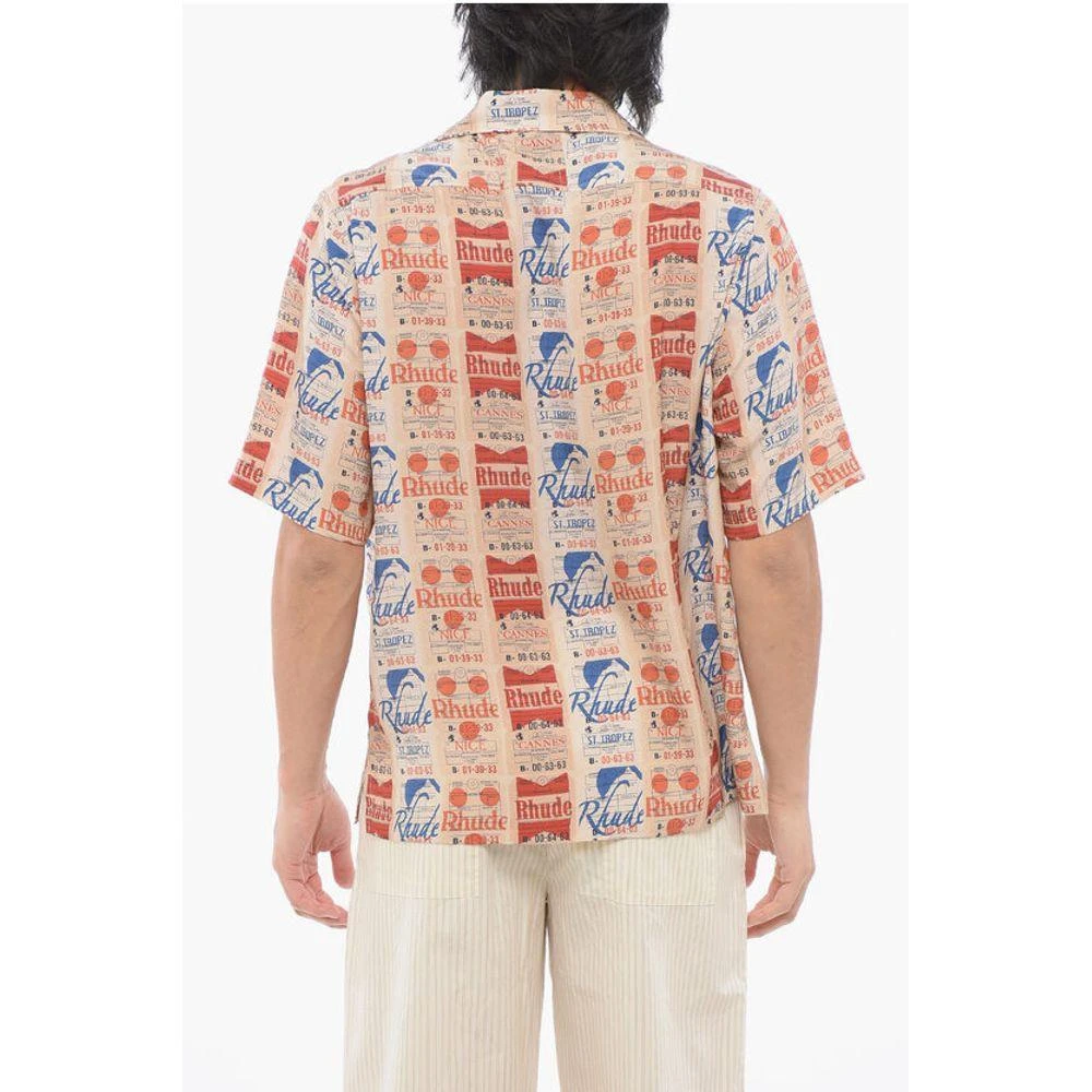 Rhude All-Over Printed Silk VOYAGE Men's Shirt 2