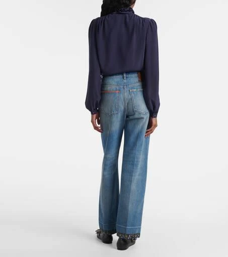 Valentino High-rise straight jeans 3
