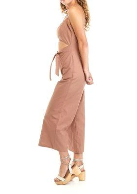 Derek Heart Heart Juniors Sleeveless Striped Cutout Gaucho Jumpsuit 3