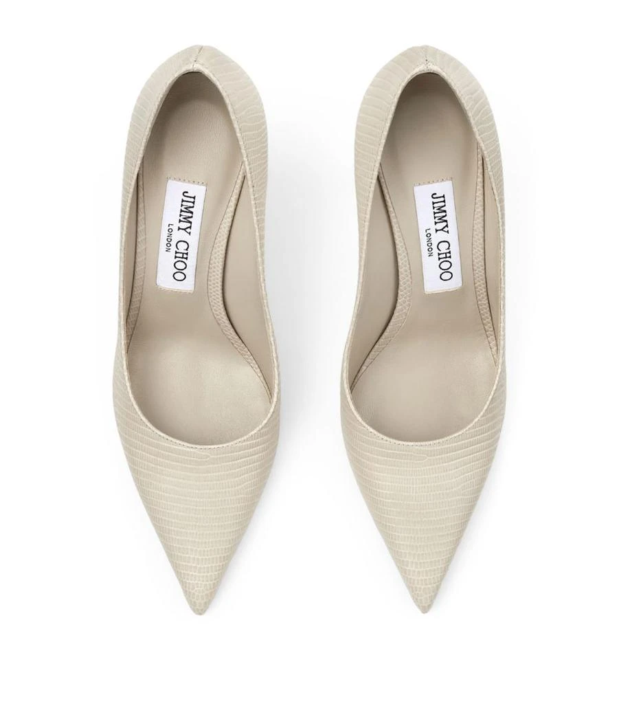 Jimmy Choo Love 85 Leather Lizard Print Heeled Courts 4