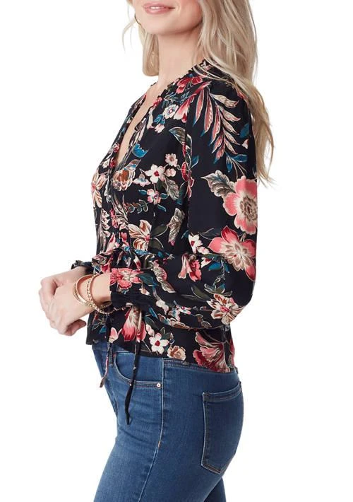 Jessica Simpson Simpson Tanya Long Sleeve Crepe Wrap Top 3