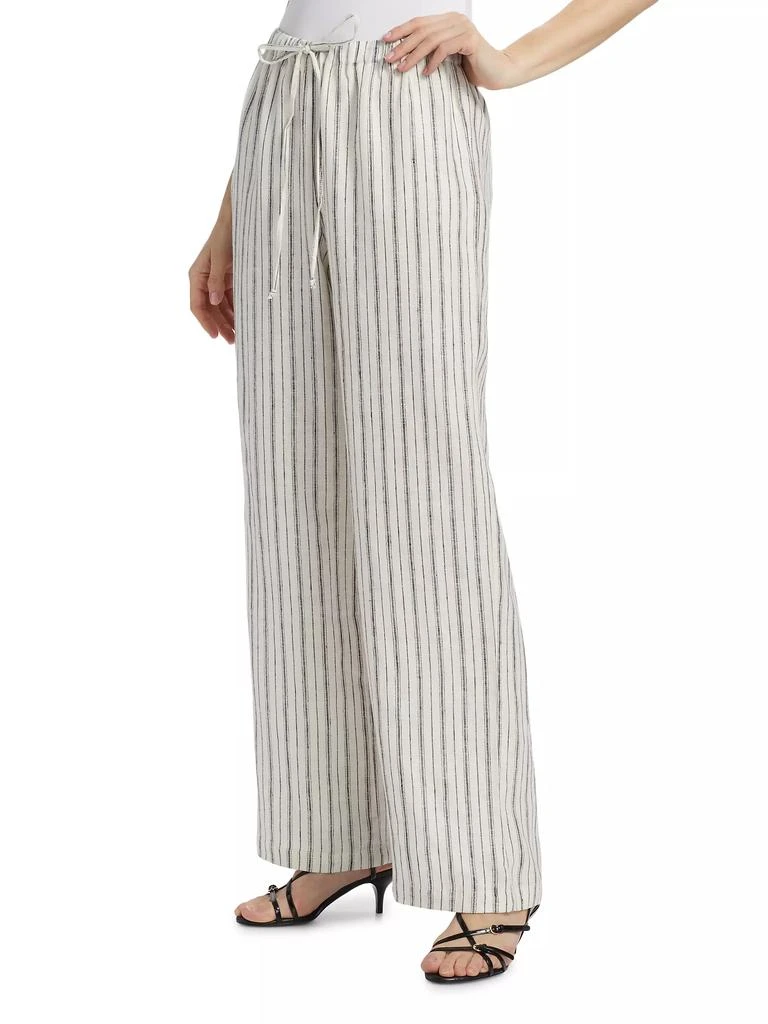 Reformation Olina Linen Striped Pants 4