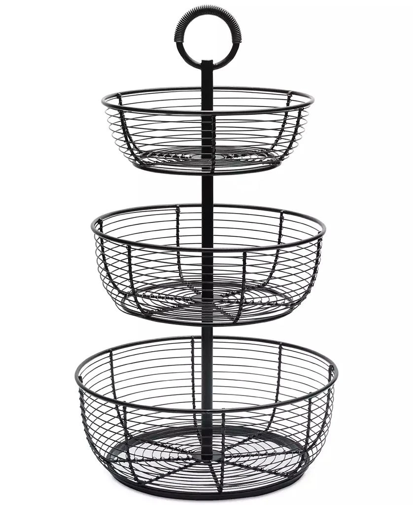 Mikasa Gourmet Basics By Round Wrap 3-Tier Basket 1