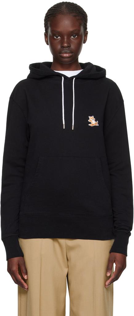 Black Chillax Fox Patch Hoodie – On Sale Now with Up to 80% Off