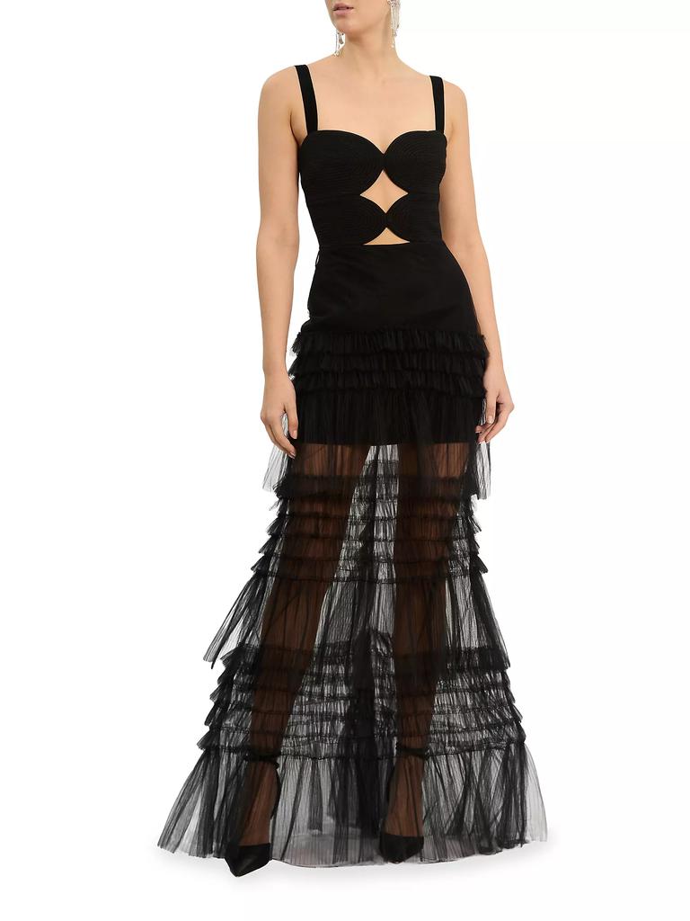 Rebecca Vallance Amelia Cut-Out Tulle Gown