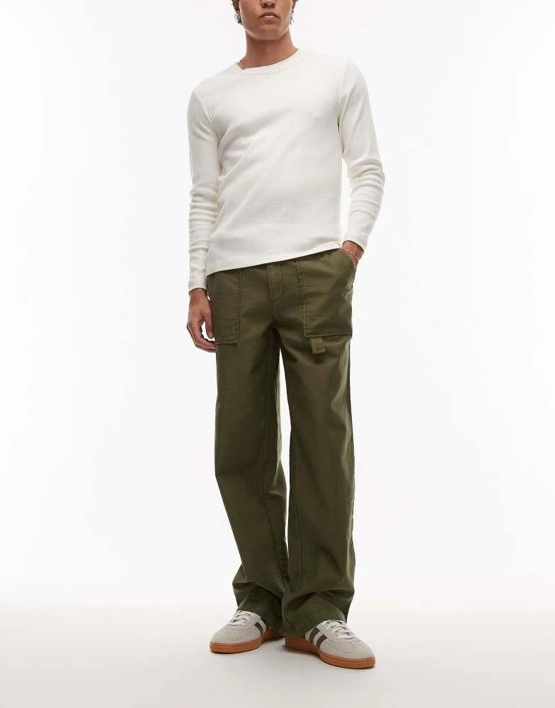 ALL SAINTS Allsaints talbot trouser in eden green 2
