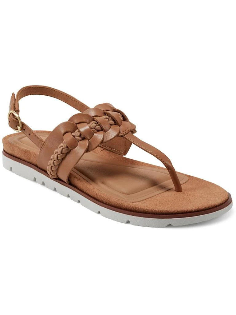 Easy Spirit Elaine Womens Leather Braided Thong Sandals 4