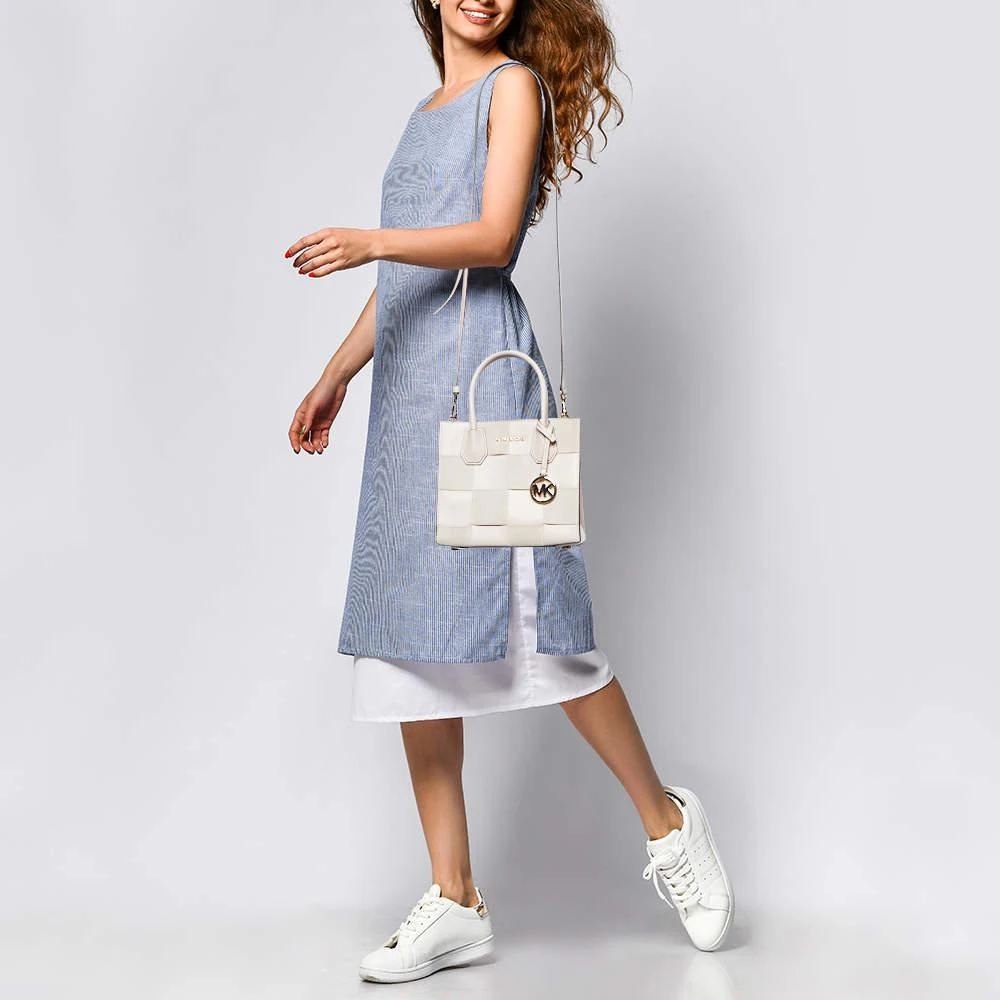 Michael Kors Michael Kors Light Pink Leather and Suede Mercer Tote 2