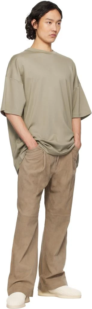 Fear of god Taupe Milano Short Sleeve T-shirt 4