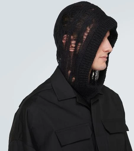 Rick Owens Distressed ski mask 3