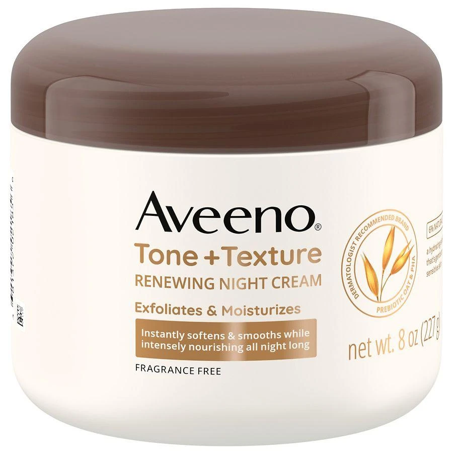 Aveeno Tone + Texture Renewing Body Night Cream, Sensitive Skin 1