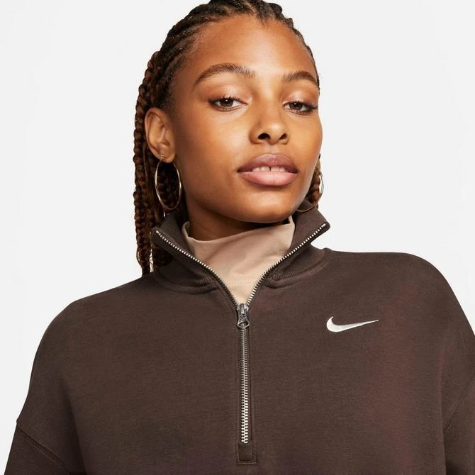 NIKE Women's Nike Sportswear Phoenix Fleece Oversized Half-Zip Crop Sweatshirt 4