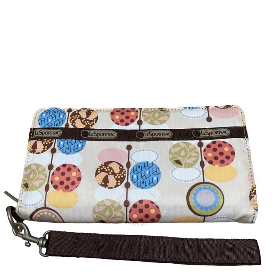 Le Sportsac Multicolor Zip-Around Wallet With Strap