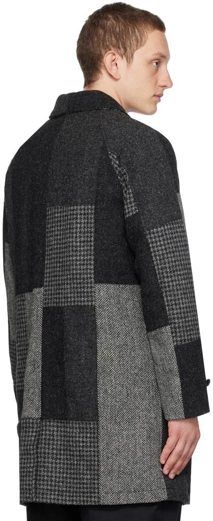 BEAMS PLUS Gray Patchwork Balmachan Coat 3