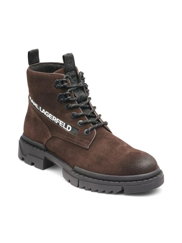 Logo Suede Lace-Up Boots – On Sale Now with Up to 80% Off 