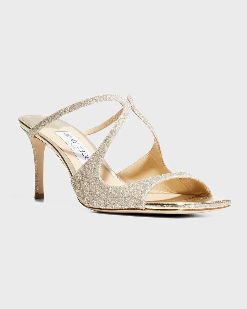 Jimmy Choo Anise Glitter Slide Sandals 2