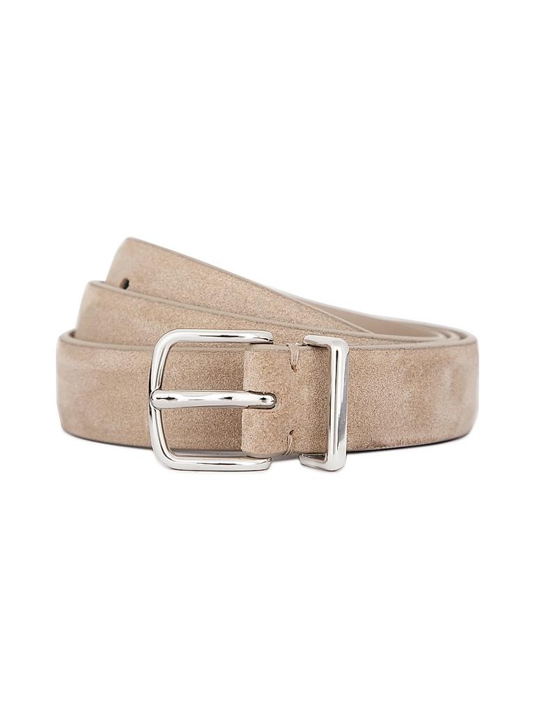 Vince Suede Polished Buckle Belt