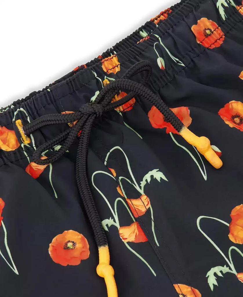 Sunset and Vines Men's Floral Woven Swim Trunks 4