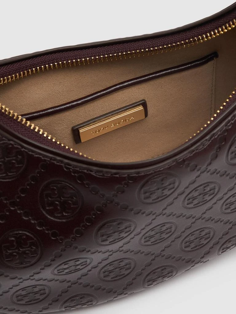 Tory Burch T Monogram Leather Crescent Bag 6