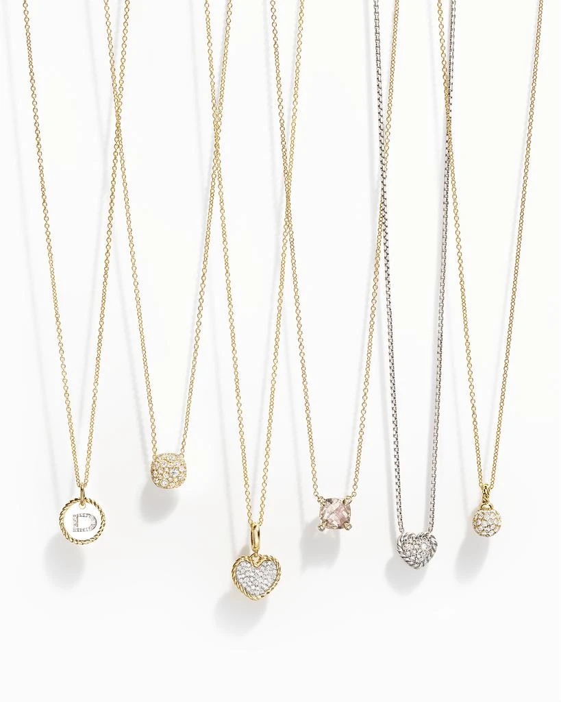 David Yurman Chatelaine 18k Rose Gold Necklace w/ Morganite, 18" 5