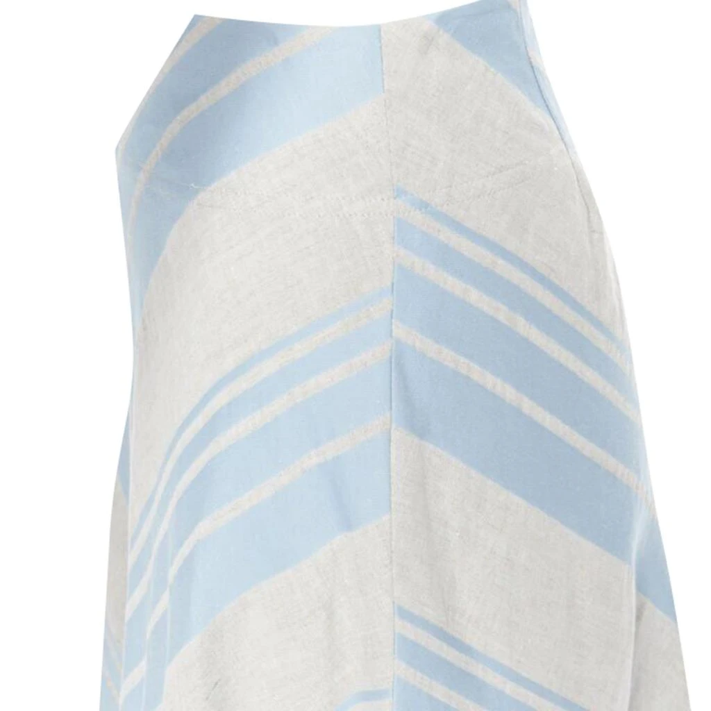 Lee Mathews Lee Matthews striped linen cotton midi casual skirt 2