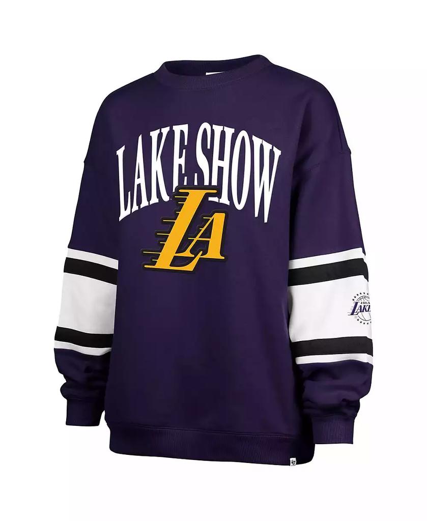 47 Brand Women's Purple Los Angeles Lakers 2024/25 City Edition Steadfast Paneled Pullover Sweatshirt