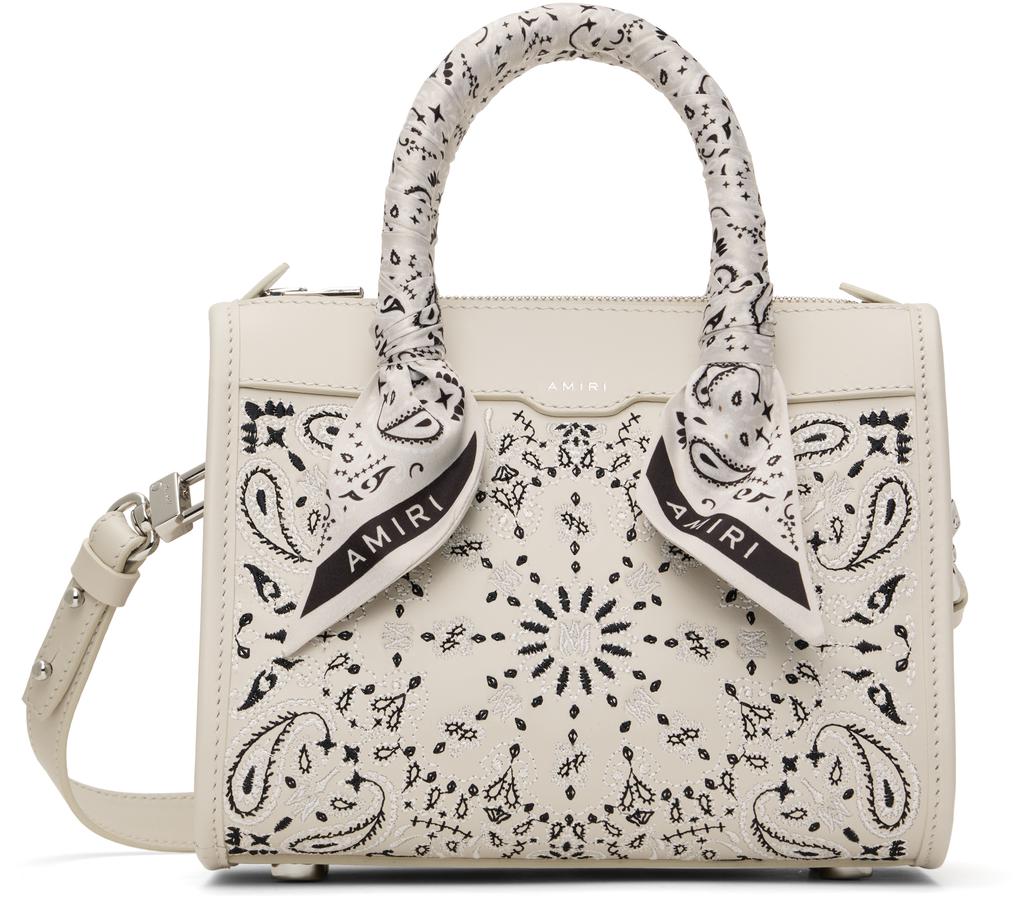 AMIRI Bandana Leather Triangle Bag - Tote Bags - Free