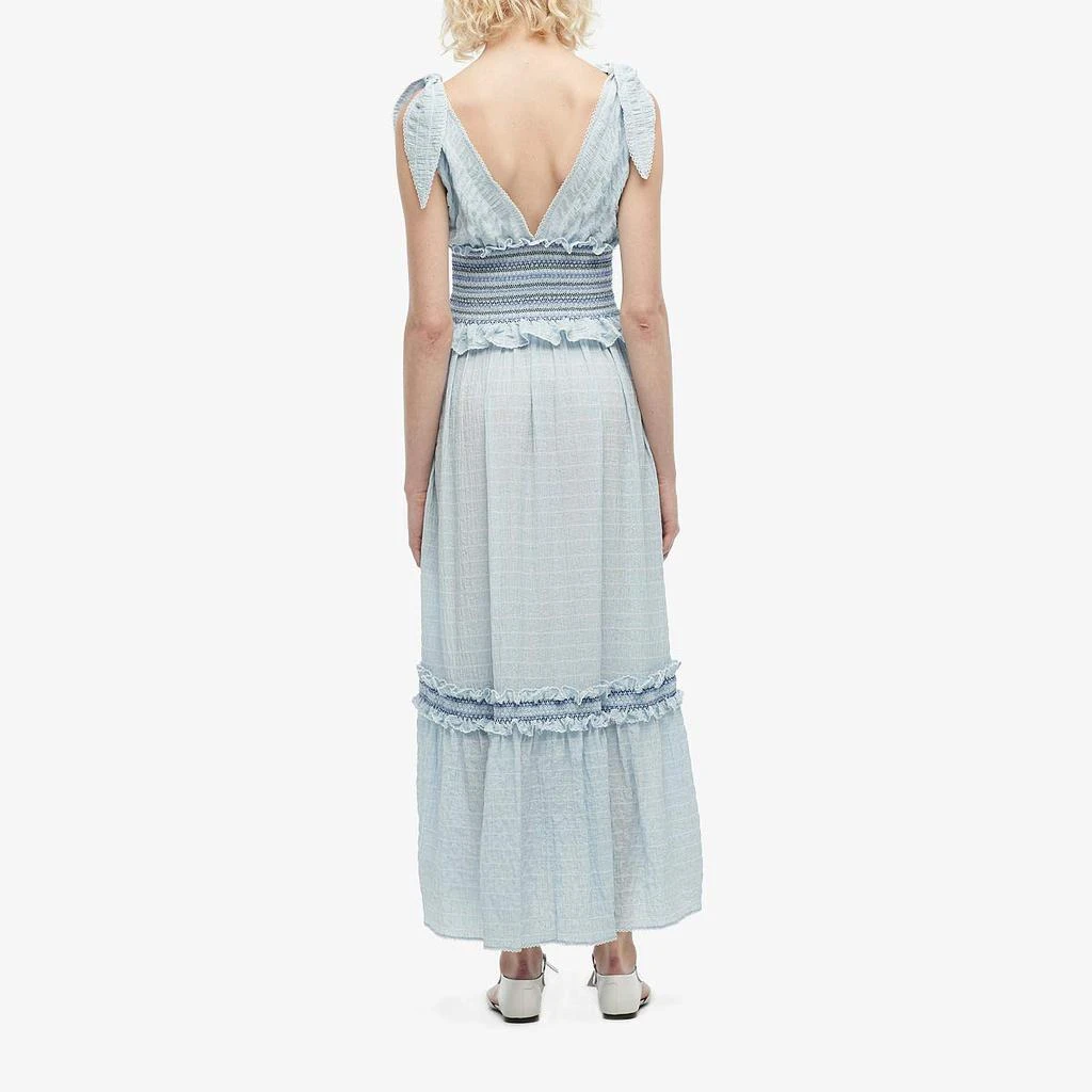Jonathan Simkhai Smocked V-Neck Dress 3