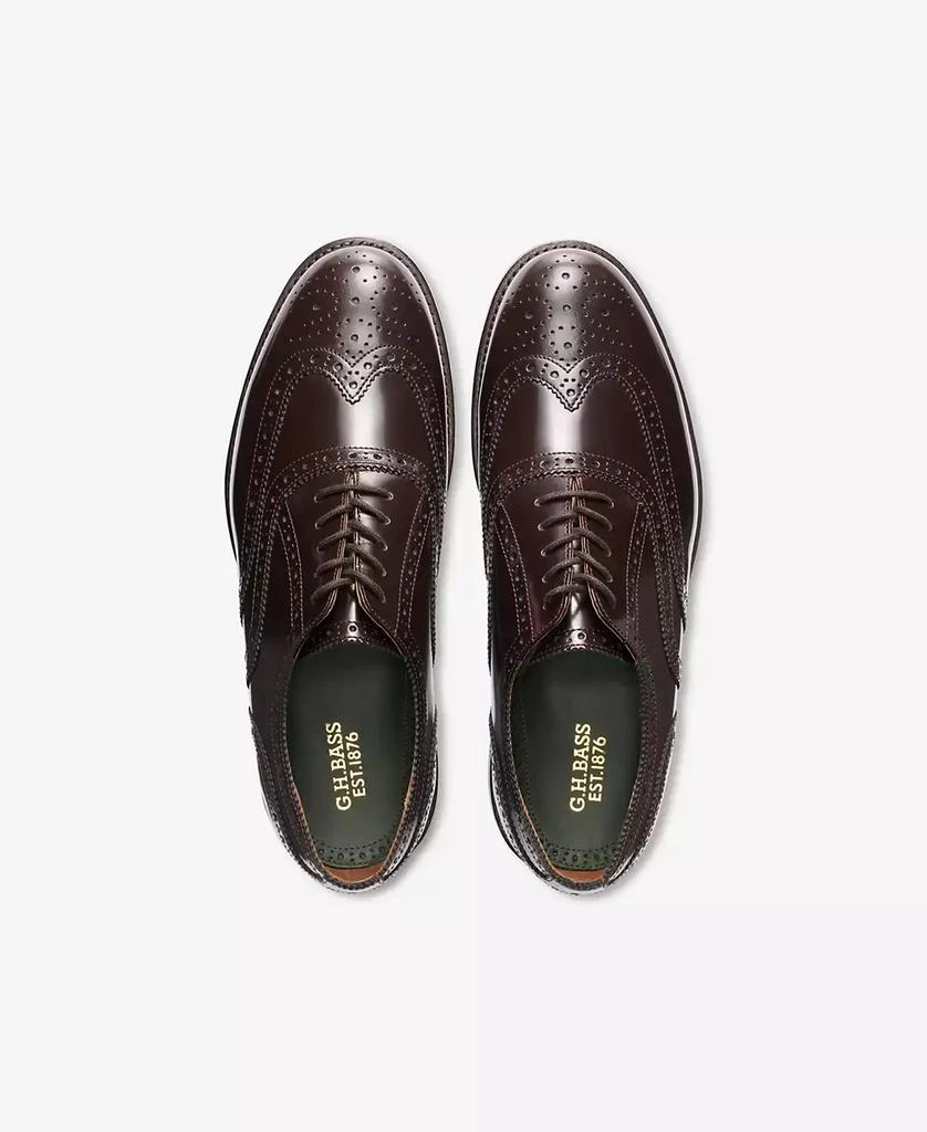 GH Bass G.H.BASS Men's Monogram Double Brogue Wingtip Derby Dress Shoes 16