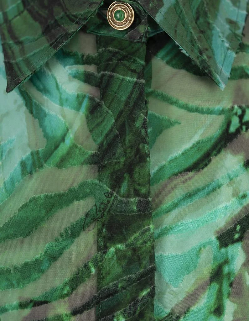 Roberto Cavalli Malachite Shirt In Printed Devoré Satin 3