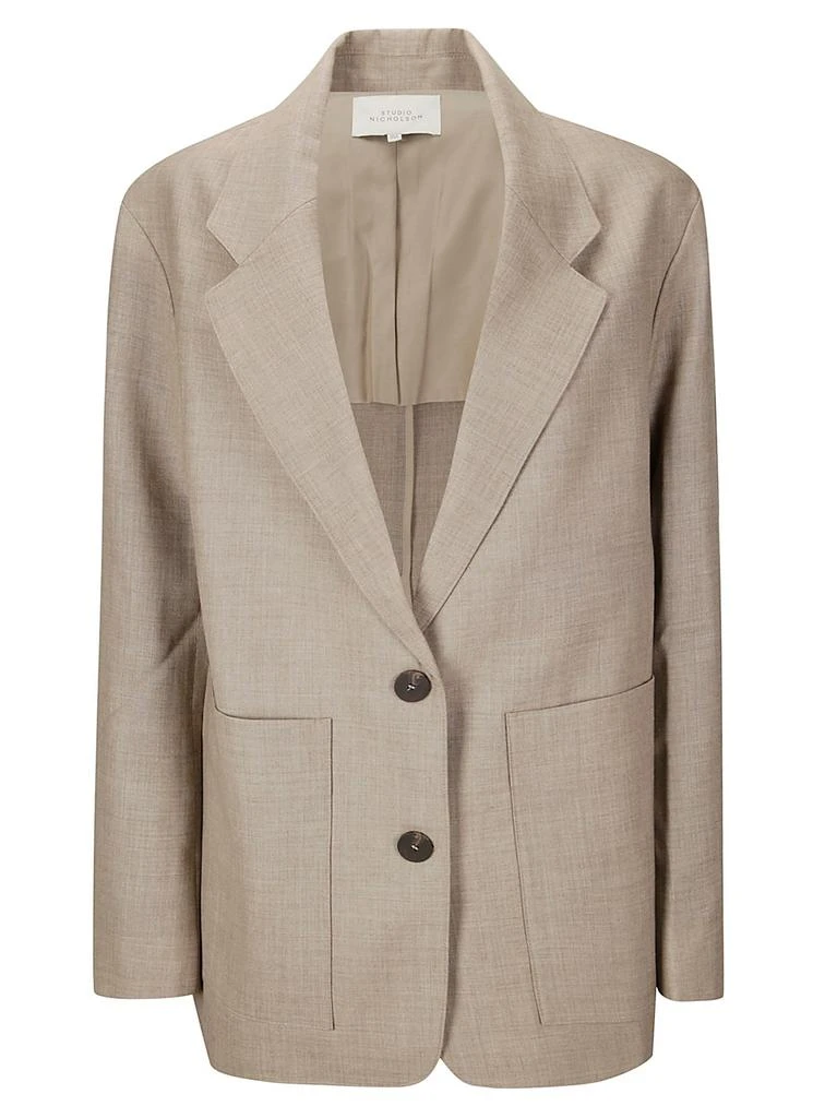 Studio Nicholson Studio Nicholson Conde Curved Hem Blazer 1