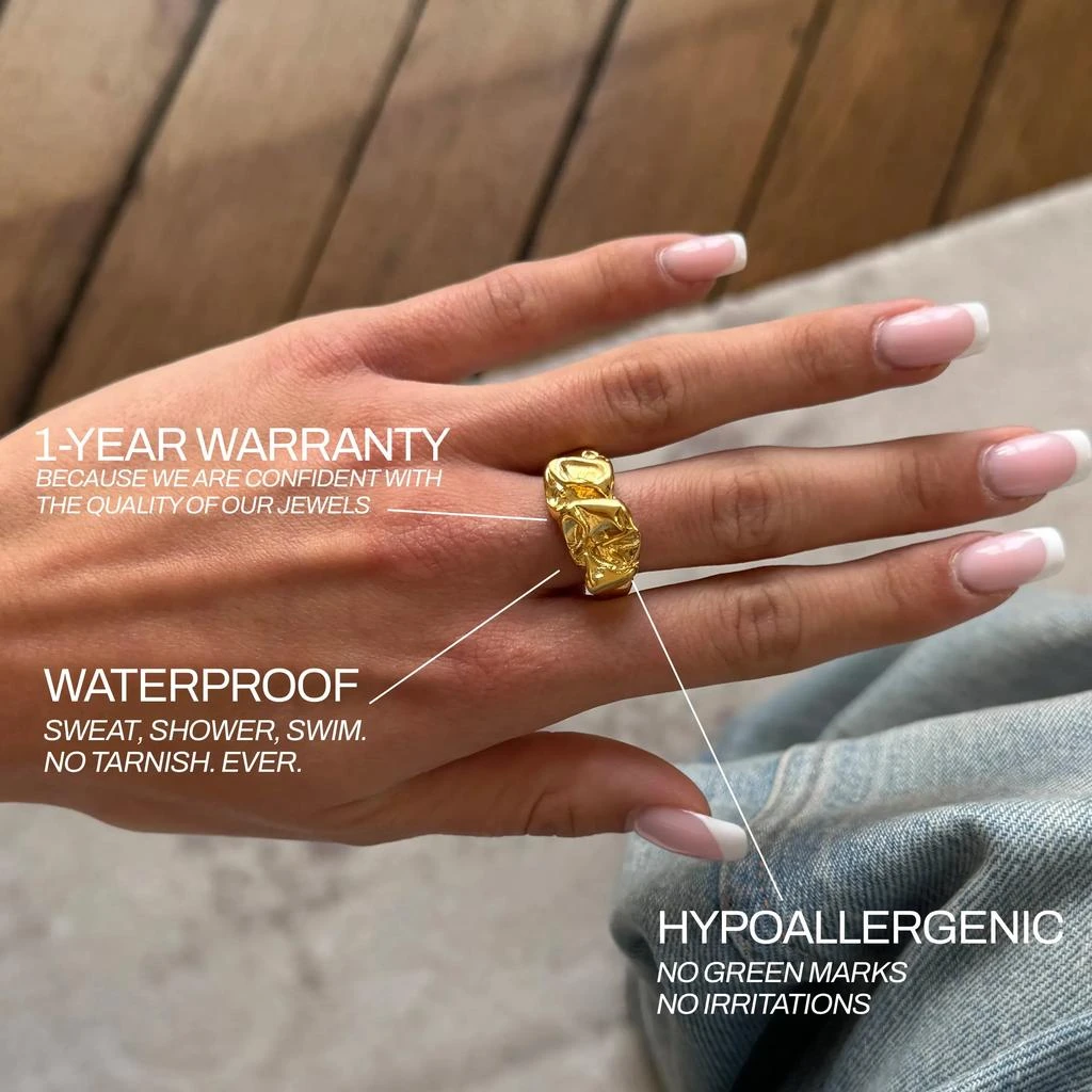 Too Romantic Jewelry Bague Meteorite 4