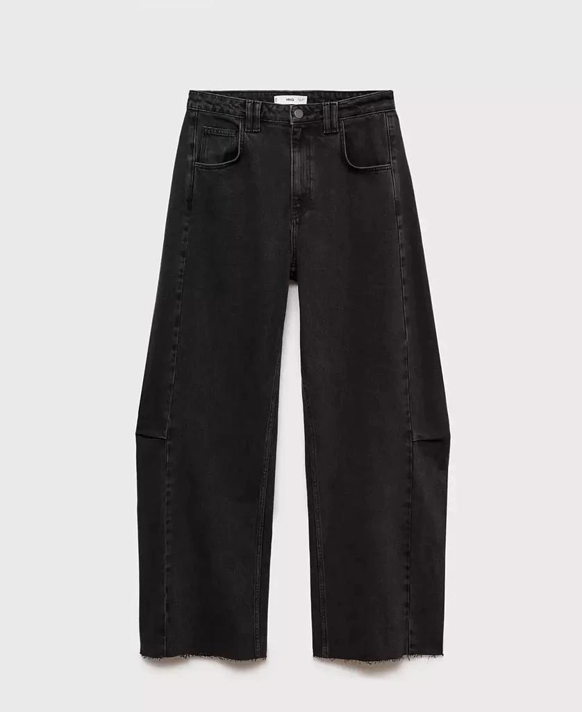 Mango Women's Low-Rise Loose-Fit Wide Leg Jeans 1