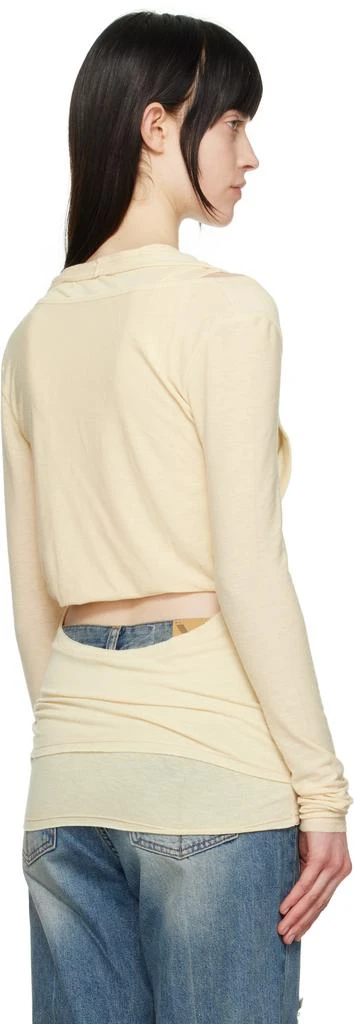 OPEN YY Yellow Convertible Bolero T-shirt 3