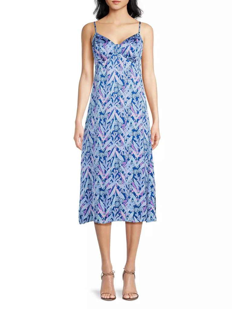 Lilly Pulitzer Keana Floral Satin Slipdress 3