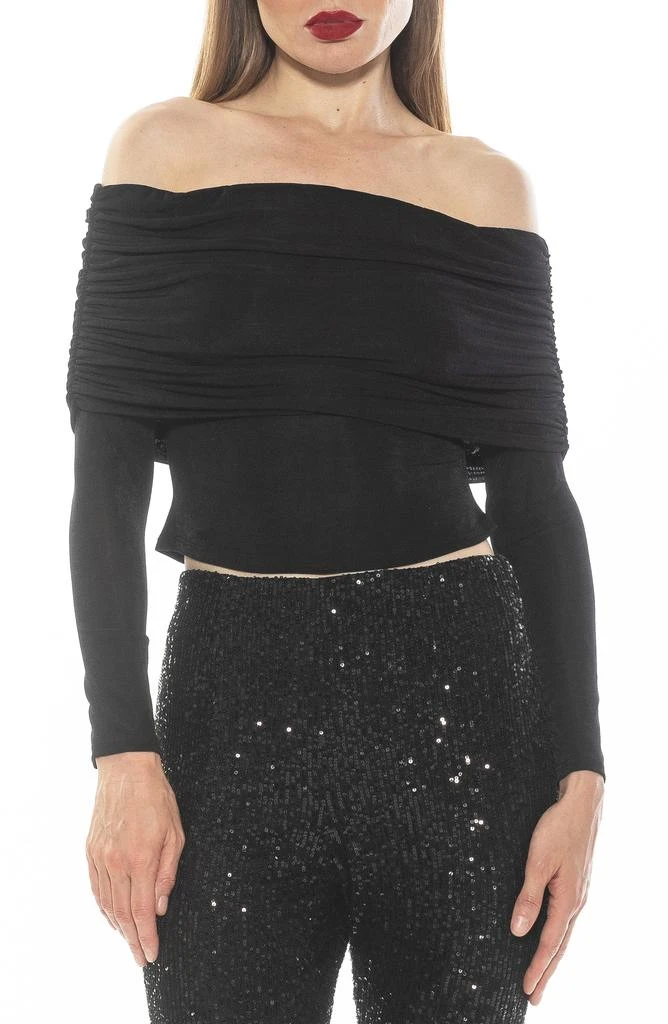 ALEXIA ADMOR Hannah Off the Shoulder Long Sleeve Top 1