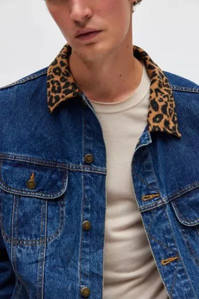 Urban Renewal Urban Renewal Remade Leopard Collar Denim Jacket 5